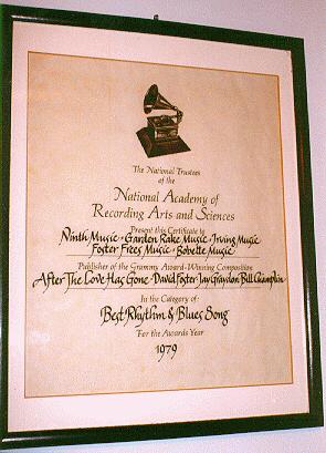 22nd Annual (1979) 
Grammy Award